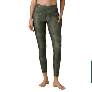 NWT Prana Women’s Electa Leggings II Sage‎ Camo Athletic Athleisure Sustainable